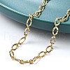 Brass Cable Chain Bracelets for Women Men BJEW-F494-05G-4