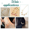   30Pcs Brass Edge & Loop Micro Pave Clear Cubic Zirconia Charms KK-PH0010-41-6