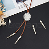 Alloy Cord Ends FIND-WH0161-54P-4