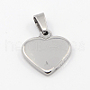 Tarnish Resistant Fashionable 304 Stainless Steel Stamping Blank Tag Pendants X-STAS-J002A-01-1