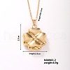Fashion Elegant Golden Plated Stainless Steel Pendant Necklaces SJ0947-2-1