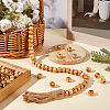 Olycraft 120Pcs Pinewood Large Hole European Beads WOOD-OC0003-81A-5