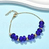 304 Stainless Steel Cable Chain Bracelets BJEW-Z123-01G-2