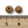 Natural Wood Beads WOOD-C019-6mm-01-3
