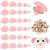   140 Sets 5 Style Plastic Flocking Craft Safety Noses DIY-PH0013-71C-1