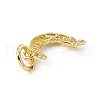 Brass Micro Pave Cubic Zirconia Charms ZIRC-F132-39G-3