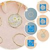 CHGCRAFT 42Pcs 3 Styles Alloy Open Back Bezel Big Pendants FIND-CA0005-78-5
