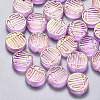 Transparent Spray Painted Glass Beads GLAA-S190-007A-04-1