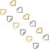 Unicraftale 304 Stainless Steel Open Heart Charms STAS-UN0003-61-1