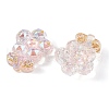 Transparent Epoxy Resin Flower Decoden Cabochons CRES-M034-06C-2