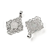 Natural Quartz Crystal Pendants G-Z077-01P-15-2