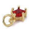 Brass Micro Pave Cubic Zirconia Pendants KK-P192-10-4