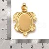 304 Stainless Steel Pendant Cabochon Settings STAS-C122-16B-G-3