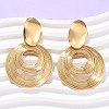 304 Stainless Steel Dangle Stud Earrings EJEW-C142-18G-2