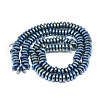 Electroplate Non-magnetic Synthetic Hematite Beads Strands G-T061-42A-2