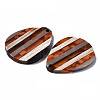 Stripe Resin & Walnut Wood Pendants RESI-N025-015A-D02-3