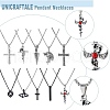 FIBLOOM 10Pcs 10 Style 304 Stainless Steel & Alloy Pendant Necklace Sets for Men Women NJEW-FI0001-12-3
