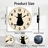 MDF Printed Wall Clock HJEW-WH0058-022-2