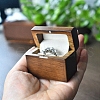 Rectangle Wooden Single Ring Boxes PW-WG81623-01-2