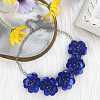 Flower Natural Shell Bib Necklaces for Women FS-WGF0490-03-1