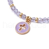 Imitation Austrian Crystal Beads Stretch Bracelets BJEW-JB11571-3