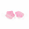 Two Tone Transparent Spray Painted Glass Beads GLAA-Q092-02-C07-4