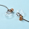 Heart-shaped Glass Cork Bottles Ornament GLAA-D002-11-3