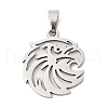 201 Stainless Steel Pendants STAS-Q341-28P-1