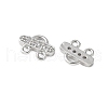 Brass Micro Pave Cubic Zirconia Chandelier Component Links KK-P290-28P-2