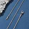 Non-Tarnish 304 Stainless Steel Square Snake Chains Necklaces NJEW-P170-01P-05-1