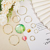 CHGCRAFT 40Pcs 4 Styles Alloy Linking Rings FIND-CA0008-97-3