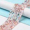 Gradient Color Electroplate Glass Bead Strands GLAA-E042-05-B08-2