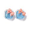 Transparent Resin Cabochons RESI-G029-C03-1