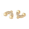 Brass Micro Pave Cubic Zirconia Charms KK-M233-43G-3