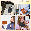 CRASPIRE 2Pcs 2 Colors Litchi Print PU Leather Zip Pouches ABAG-CP0001-08C-5