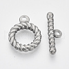 Non-Tarnish 304 Stainless Steel Toggle Clasps X-STAS-N087-04-1