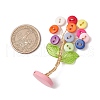 Resin Button Tree of Life Decorations PALLOY-JF03414-03-3
