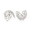 Rack Plating Brass Flower Bead Caps KK-K381-03P-2