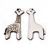 Unfinished Natural Poplar Wood Pendants WOOD-N006-58-2