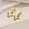Metal Bird Stainless Steel Hoop Earrings for Women Daily Versatile Jewelry SE6238-2-1