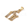 Mother's Day Ion Plating(IP) 304 Stainless Steel Pendants STAS-U002-09G-2
