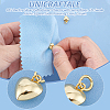 Unicraftale 2Pcs 925 Sterling Silver Puffed Heart Charms with Jump Rings STER-UN0001-61G-5