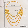 Exquisite Middle Eastern Style Flower Tassel Multi-layer Bib Necklaces for Women WE4351-5