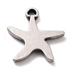 Non-Tarnish 304 Stainless Steel Charms STAS-B024-59P-2