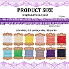 FINGERINSPIRE 30 Yards 12 Colors Chinlon Elastic Lace Trim EW-FG0001-01-2