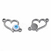 304 Stainless Steel Enamel Connector Charms STAS-N087-64-02P-1