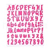 Number & Alphabet & Sign PVC Waterproof Self-Adhesive Sticker DIY-I073-04C-1