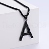 Stylish Stainless Steel Initial Pendant Necklaces SR1473-1-1