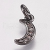 Brass Micro Pave Cubic Zirconia Charms ZIRC-E147-59-2