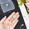 Beebeecraft 5pcs 5 style Rack Plating Brass Micro Pave Clear Cubic Zirconia Musical Instrument Pendants KK-BBC0012-92-3